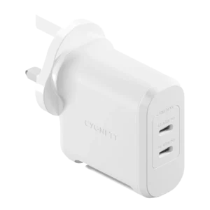 Cygnett PowerMaxx 70W Dual Port GaN Wall Charger